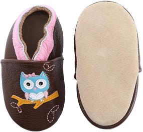 img 2 attached to 👶 Soft Leather Baby Moccasins: Perfect First Walker Shoes for Toddlers