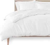 🛏️ bare home duvet cover twin/twin extra long size - premium 1800 super soft duvet covers collection - lightweight, cooling duvet cover - soft textured white bedding (twin/twin xl) logo