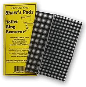 img 1 attached to 🧽 Shaw's Pads - Eco-Friendly Cleaner Pads for Porcelain Toilets, Ceramic Tiles, Sinks, and More (3 Pack)
