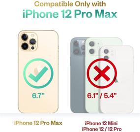 img 3 attached to 🔒 Ultimate Protection: MOBOSI Vanguard Armor iPhone 12 Pro Max Case for Reliable Cell Phone Security