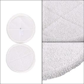 img 1 attached to 🧹 Ximoon Replacement Bissell Spinwave Mop Pads 2124 - 4 Pack | Fit for 2039A 2039 20391 20395 2307 2315A 2039Q 2039T 2039W Powered Rotating Mop | Compatible with 1611297 & 1611298