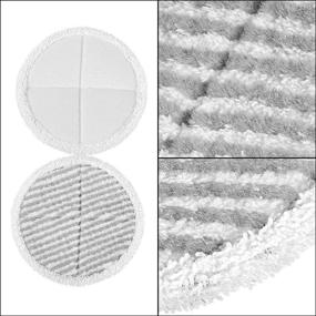 img 2 attached to 🧹 Ximoon Replacement Bissell Spinwave Mop Pads 2124 - 4 Pack | Fit for 2039A 2039 20391 20395 2307 2315A 2039Q 2039T 2039W Powered Rotating Mop | Compatible with 1611297 & 1611298