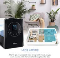 levoit humidifiers for large room bedroom (6l), warm and cool mist ultrasonic air vaporizer for home whole house babies, customized humidity, remote control, whisper-quiet, black: a complete solution for optimal indoor air moisture levels logo