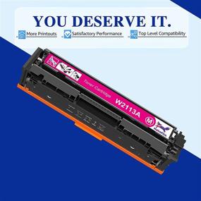 img 1 attached to 🖨️ Halofox Compatible Toner-Cartridge Replacement for HP 206A W2110A 206X W2110X 4-Pack - Compatible with HP Color Pro MFP Printers