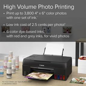 img 1 attached to 🖨️ Black Canon PIXMA G620 MegaTank Wireless All-in-One Printer for Photo Printing, Copying, and Scanning