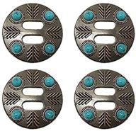challenger slotted western turquoise conchos logo
