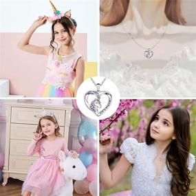 img 3 attached to 🦄 Stunning Unicorn Jewelry Set: Hypoallergenic Earrings and Necklace for Girls & Women - Perfect Unicorn Gifts for Birthdays