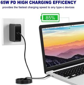 img 2 attached to 🔌 PDUSBSZ 65W USB C Power Adapter: Fast Charger for MacBook Pro, Dell Latitude, Chromebook, Lenovo, Huawei Matebook, HP Spectre, Acer & More