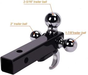 img 3 attached to 🚚 High-Performance ORCISH Tri-Ball Hitch Receiver Mount for Trailers - 1 7/8", 2", and 2 5/16" Tow Ball Options