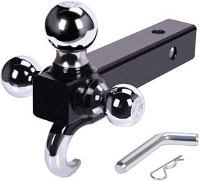 img 4 attached to 🚚 High-Performance ORCISH Tri-Ball Hitch Receiver Mount for Trailers - 1 7/8", 2", and 2 5/16" Tow Ball Options