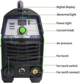 img 3 attached to 🔪 Reboot RBC-4000 Plasma Cutter Machine: AC 110V, Air 1/2'' Plasma Cutting for Aluminum, Stainless, Mild Steel, Copper, Iron, Chrome - High Frequency, 90% Duty Cycle