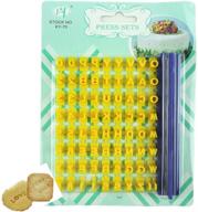 🍪 gracelife 73 pcs biscuit fondant cake/cookie stamp impress embosser - mold tool set with alphabet, number, and letter symbols logo