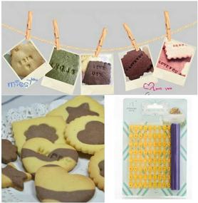 img 1 attached to 🍪 Gracelife 73 pcs Biscuit Fondant Cake/Cookie Stamp Impress Embosser - Mold Tool Set with Alphabet, Number, and Letter Symbols