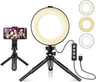 📸 foxin веб-камера ring light с подставкой - освещение для видеоконференций, зум-встреч, видео на youtube и фотографии логотип
