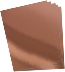 img 3 attached to 🌹 Premium 60 Rose Gold Metallic Foil Card Stock: Ideal for Scrapbooking, Crafts, Invitations, and Stationery - Printable, Shiny Mirror Finish - Sparkle Sheets in Letter Size 8.5" x 11