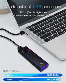 img 3 attached to 🔥 ICY BOX M.2 NVMe Гейминговый RGB корпус SSD с вентилятором-охладителем и USB C - Ультрабыстрый корпус NVMe для M.2 Nvme SSD 2280 2260 2242