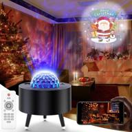 🎄 captivating christmas galaxy projector lights with festive space planets patterns - ideal for indoor parties and bedroom ambiance (black) логотип