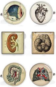 img 1 attached to Kooer Vintage Cufflinks Personalized Anatomical