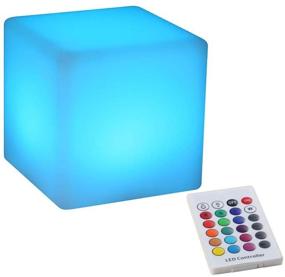 img 4 attached to 🌟 YESIE 4-Inch Cordless Baby Night Light: Rechargeable LED Cube Lamp in 16 RGB Colors - Perfect Kid's Gift!