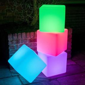 img 1 attached to 🌟 YESIE 4-Inch Cordless Baby Night Light: Rechargeable LED Cube Lamp in 16 RGB Colors - Perfect Kid's Gift!