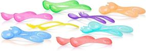 img 3 attached to 🍴 Nuby 16-Piece Washable or Disposable Toddler Feeding Fork and Spoon Set