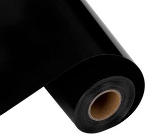 img 3 attached to 🎨 Vendolar Adhesive Craft Vinyl Roll - Black/White 12x30ft - Permanent Vinyl for Cricut Silhouette Cameo Sticker