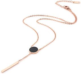 img 2 attached to 💫 Stylish and Elegant Taoqiao Gold Plated Layered Necklace: Dainty Choker with Smile Pendant for Women and Girls, Made of Stainless Steel