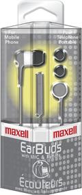 img 1 attached to Maxell 190302 - Серебристые стереонаушники с микрофоном в ушной вставке | IEMICSLV