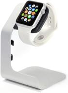 📱 apple watch stand - tranesca apple watch charging stand for series 6, 5, 4, 3, 2, 1, and se - compatible with 38mm, 40mm, 42mm, 44mm - essential apple watch accessories logo