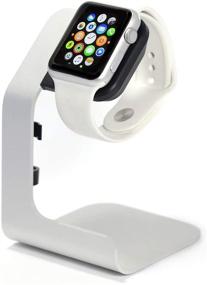 img 4 attached to 📱 Apple Watch Stand - Tranesca Apple Watch Charging Stand for Series 6, 5, 4, 3, 2, 1, and SE - Compatible with 38mm, 40mm, 42mm, 44mm - Essential Apple Watch Accessories