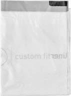 🗑️ simplehuman code p custom fit drawstring trash bags, 200 count – white, 50-60 liter / 13-16 gallon size logo