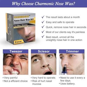 img 4 attached to Nose Wax Kit: Effective Hair Removal Wax for Men and Women (10x Usage Count, 50g)