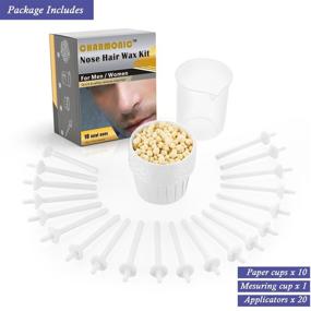 img 2 attached to Nose Wax Kit: Effective Hair Removal Wax for Men and Women (10x Usage Count, 50g)