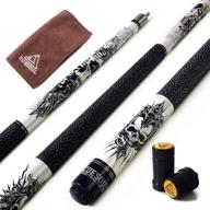 cuesoul 57 inch 19/20/21 oz 1/2 maple pool cue stick kit - rockin series: unparalleled quality for optimal play logo