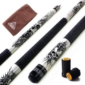 img 4 attached to CUESOUL 57 inch 19/20/21 oz 1/2 Maple Pool Cue Stick Kit - Rockin Series: Unparalleled Quality for Optimal Play