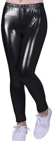 img 3 attached to 👖 Fitcat Toddler Leather Stretch Leggings for Stylish Girls' Clothing and Comfortable Legwear