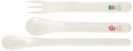 pigeon 3-piece small coro spoon set for 10+ months - ideal for toddlers and babies logo