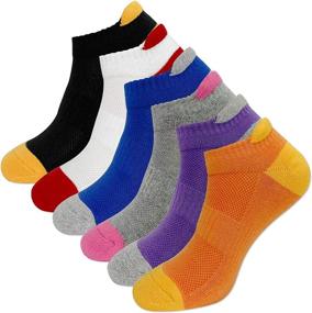 img 4 attached to 🧦 KONY Women's Cotton Cushion Running Athletic Low Cut Ankle Tab Socks - Size 6-9, All Season Gift