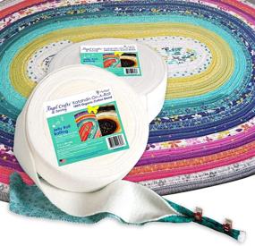 img 3 attached to 🧵 Organic Cotton Jelly Roll Fabric Strips by Angel Crafts and Sewing - Quilting Rugs and Bags, Quilt Batting Precuts - 2.5 Inches x 50 Yards, Perfect for Quilts