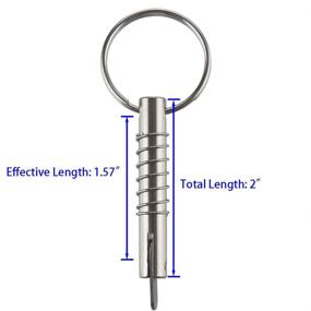 img 3 attached to Release Diameter Effective Stainless Hardware Fasteners and Pins
