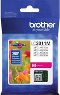 🖨️ lc3011m brother printer ink magenta - single pack, standard cartridge yield of up to 200 pages logo