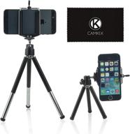 📷 universal adjustable tripod kit with phone holder, velvet phone bag, microfiber cleaning cloth - compatible with iphone, samsung, and most phone models logo