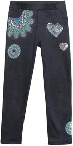 img 1 attached to 🌈 Funky & Playful: Desigual Girls' Legging Siglos - Unleash Her Unique Style!