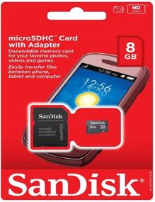 img 3 attached to 💾SanDisk microSDHC 8GB Class 2 карта + SD адаптер (SDSDQ-8192) - Улучшено для SEO