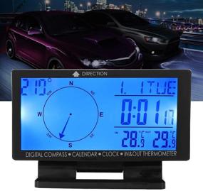img 1 attached to Thermometer Multifunctional Automobile Navigation Function
