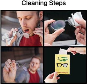 img 2 attached to 👓 6-Pack Reusable Anti-Fog Cloths for Eyeglasses: Convenient Individual Wrapping, Totally Dry, Suitable for All Glasses and Electronics Screens