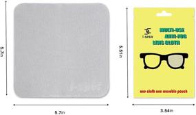 img 3 attached to 👓 6-Pack Reusable Anti-Fog Cloths for Eyeglasses: Convenient Individual Wrapping, Totally Dry, Suitable for All Glasses and Electronics Screens