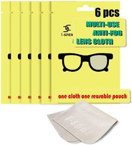 img 4 attached to 👓 6-Pack Reusable Anti-Fog Cloths for Eyeglasses: Convenient Individual Wrapping, Totally Dry, Suitable for All Glasses and Electronics Screens