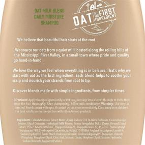 img 2 attached to Aveeno Farm-Fresh Oat Milk Sulfate-Free Shampoo - Moisturizing Formula with Colloidal Oatmeal & Almond Milk, Ideal for All Hair Types, Color-Safe, Paraben & Dye-Free - 12 Fl Oz