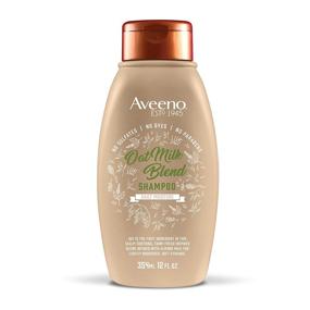 img 4 attached to Aveeno Farm-Fresh Oat Milk Sulfate-Free Shampoo - Moisturizing Formula with Colloidal Oatmeal & Almond Milk, Ideal for All Hair Types, Color-Safe, Paraben & Dye-Free - 12 Fl Oz